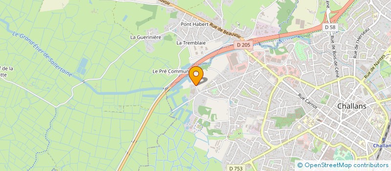 localisation de l'entreprise 887 562 494  à CHALLANS