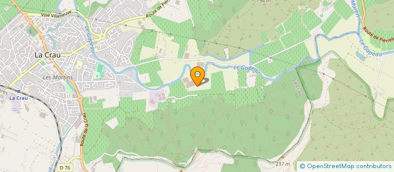 localisation de l'entreprise 887 572 816   LA CRAU