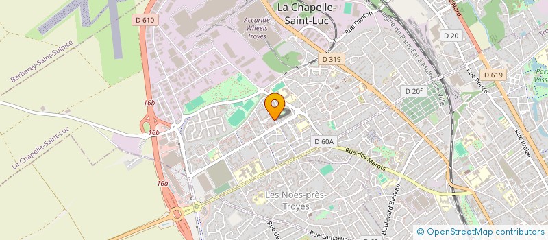 localisation de l'entreprise 887 589 968   LA CHAPELLE-SAINT-LUC
