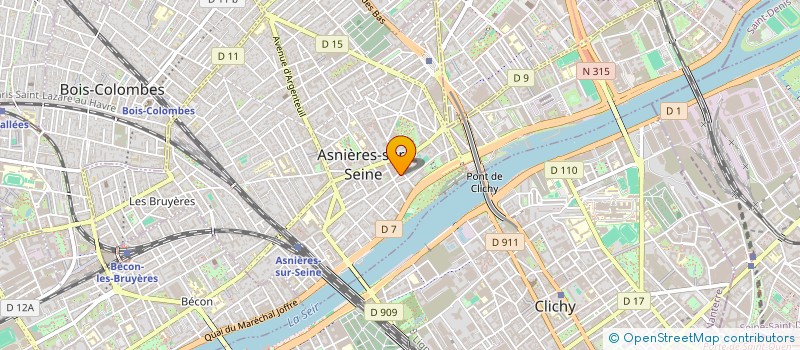localisation de l'entreprise 887 623 577 à ASNIERES-SUR-SEINE