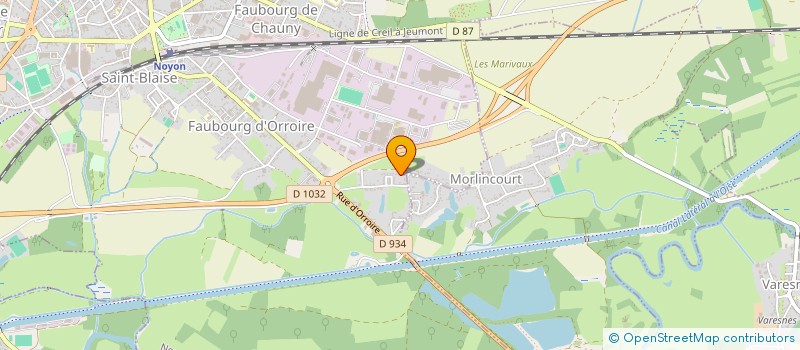 localisation de l'entreprise 887 630 333   NOYON