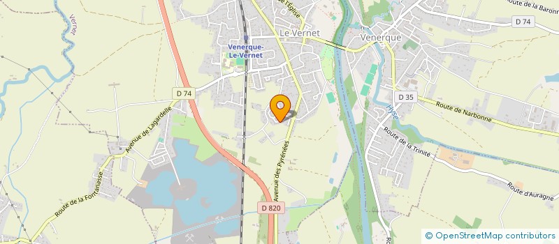 localisation de l'entreprise 887 733 665   VERNET