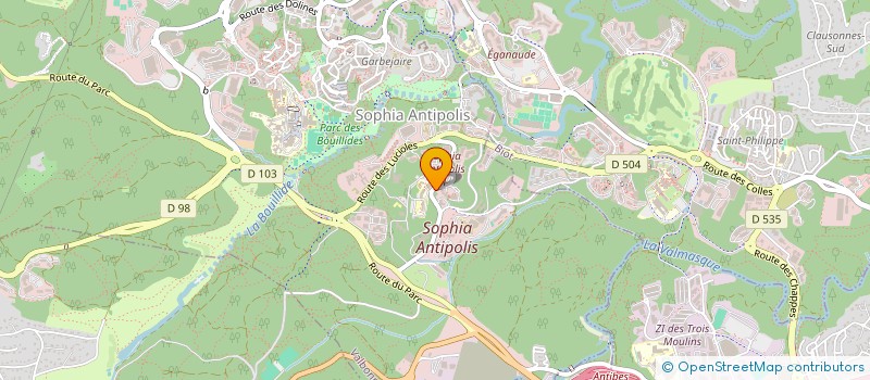 localisation de l'entreprise 887 747 202   VALLAURIS