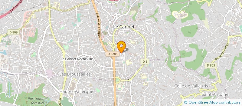 localisation de l'entreprise 887 762 201 à LE CANNET