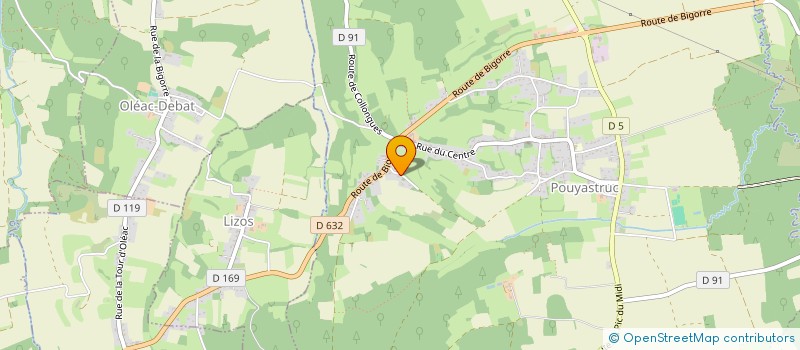 localisation de l'entreprise 887 765 535   POUYASTRUC