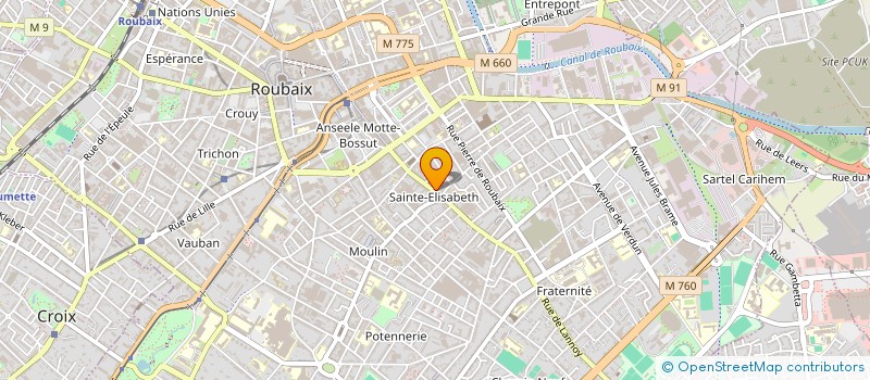 localisation de l'entreprise 887 767 499   ROUBAIX