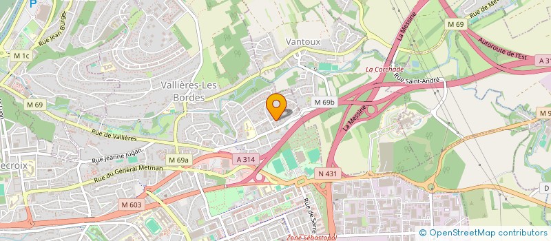 localisation de l'entreprise 887 768 786   METZ