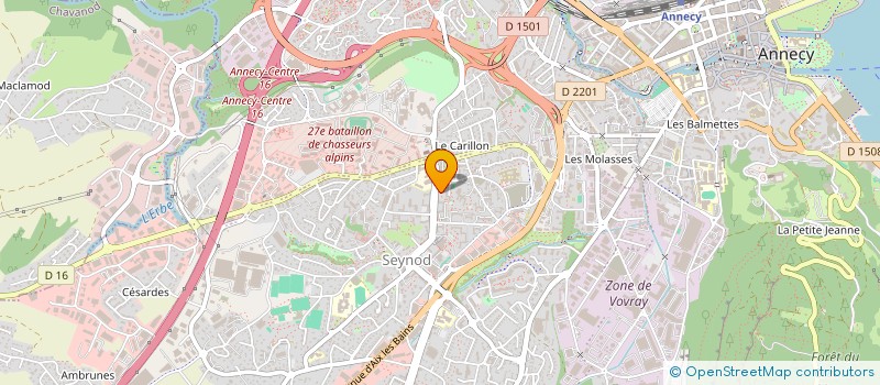 localisation de l'entreprise 887 838 316 à ANNECY