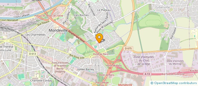 localisation de l'entreprise 887 852 721   FEUGUEROLLES-BULLY