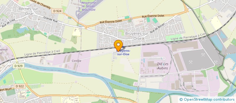 localisation de l'entreprise 887 868 974   BRUYERES-SUR-OISE