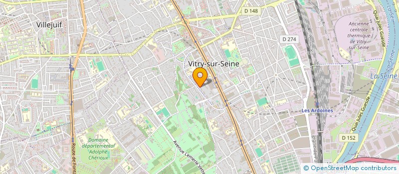 localisation de l'entreprise 887 890 549   VITRY-SUR-SEINE