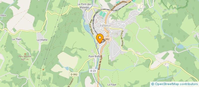 localisation de l'entreprise 887 901 650 à FELLETIN