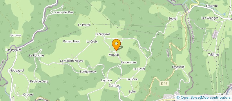 localisation de l'entreprise 887 957 397   CAHUS