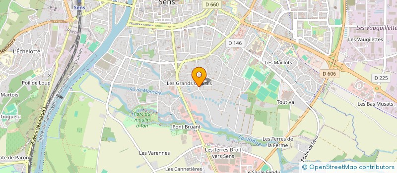 localisation de l'entreprise 887 958 411   SENS