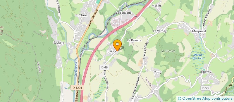 localisation de l'entreprise 887 986 610   GRESY-SUR-AIX