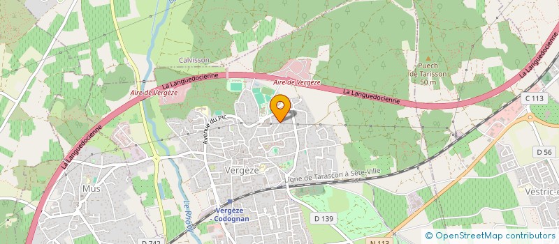 localisation de l'entreprise 888 009 065   VERGEZE