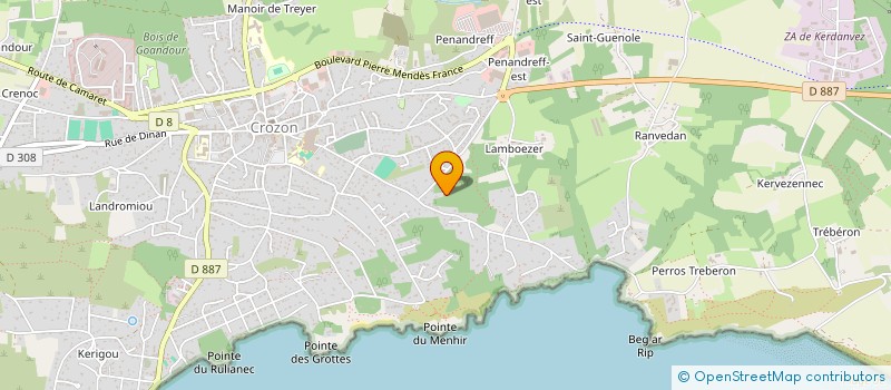 localisation de l'entreprise 888 011 400   CROZON