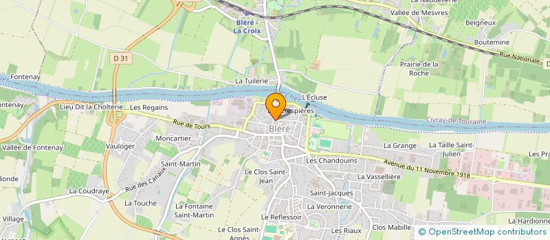 localisation de l'entreprise 888 012 317   LA CROIX-EN-TOURAINE