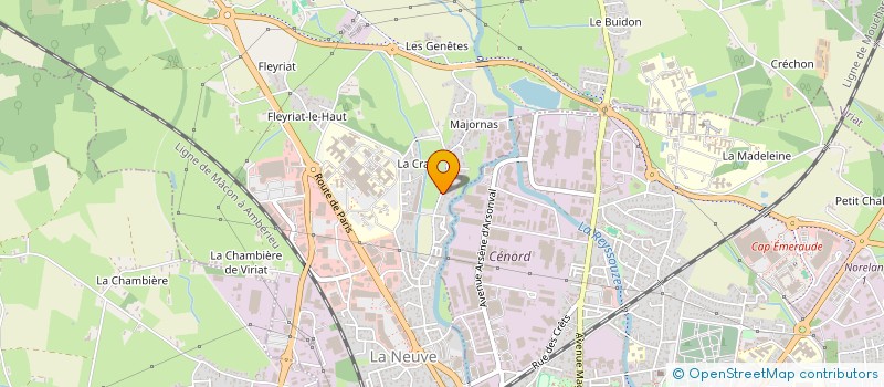 localisation de l'entreprise 888 034 147 à VIRIAT