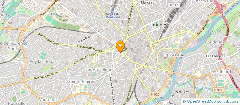 localisation de l'entreprise 888 040 433 à LIMOGES