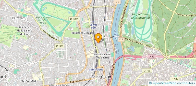 localisation de l'entreprise 888 068 582 à SAINT-CLOUD