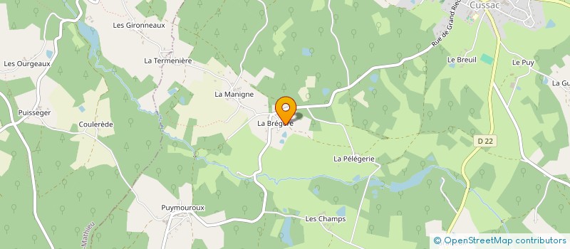 localisation de l'entreprise 888 088 879 à CUSSAC