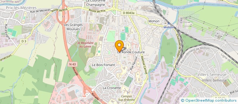 localisation de l'entreprise 888 138 443   CHARLEVILLE-MEZIERES