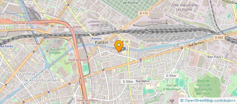 localisation de l'entreprise 888 174 109   PANTIN