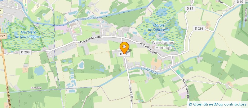 localisation de l'entreprise 888 203 262   WANDIGNIES-HAMAGE