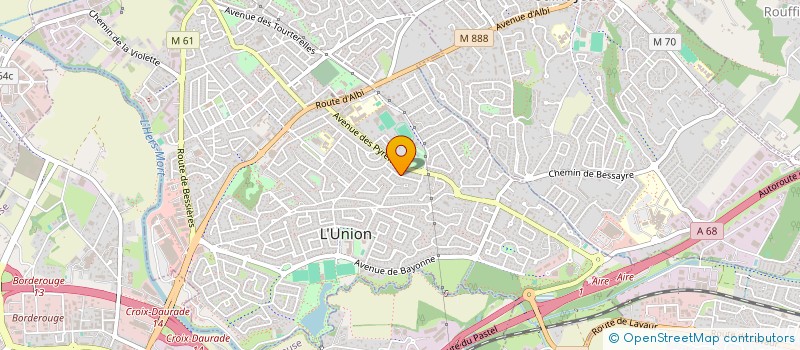 localisation de l'entreprise 888 203 395 à L'UNION