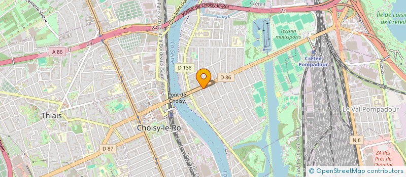 localisation de l'entreprise 888 216 959  à CHOISY-LE-ROI