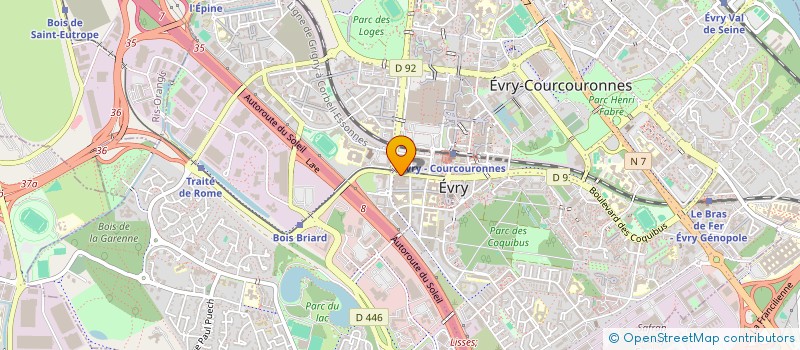 localisation de l'entreprise 888 265 725   EVRY-COURCOURONNES