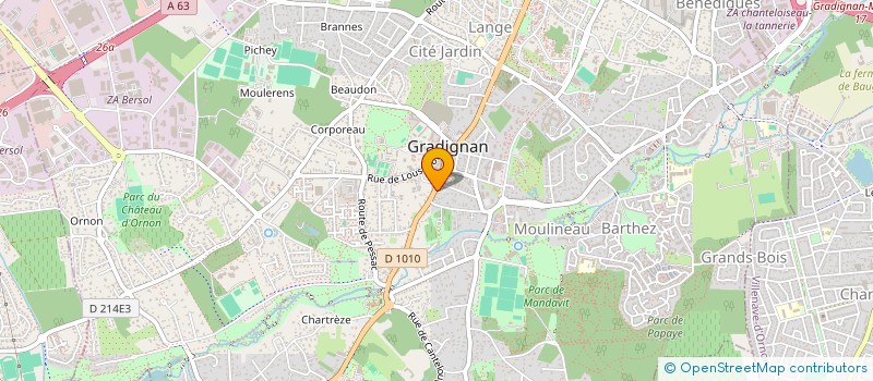 localisation de l'entreprise 888 269 313 à GRADIGNAN