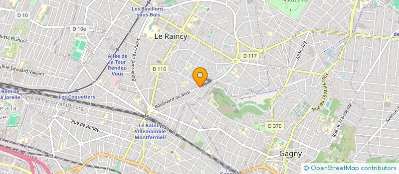 localisation de l'entreprise 888 318 110 à LE RAINCY