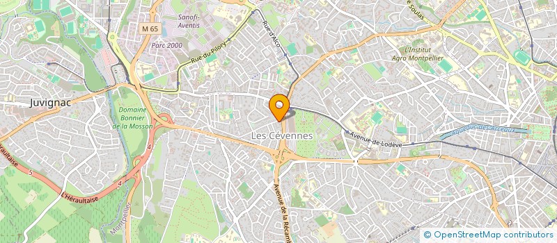localisation de l'entreprise 888 327 640 à MONTPELLIER