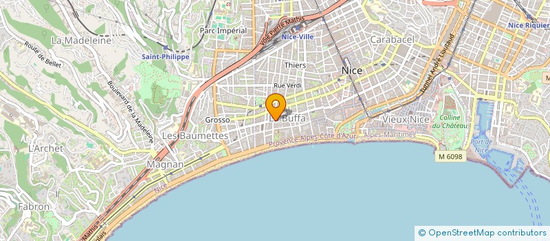 localisation de l'entreprise 888 328 754 à NICE
