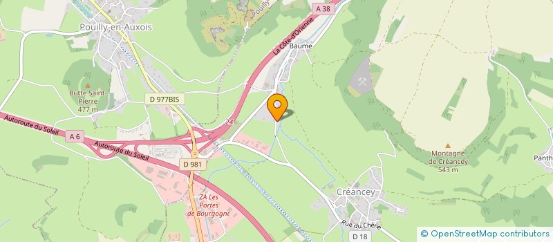 localisation de l'entreprise 888 359 726   CREANCEY