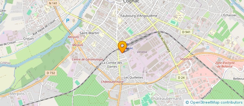 localisation de l'entreprise 888 404 100   CHATEAUBERNARD