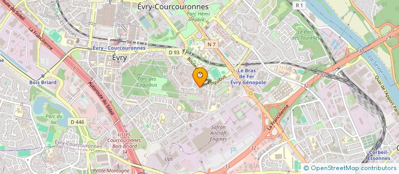 localisation de l'entreprise 888 404 159   EVRY-COURCOURONNES