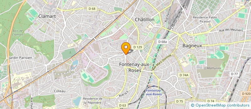 localisation de l'entreprise 888 420 585  à FONTENAY-AUX-ROSES