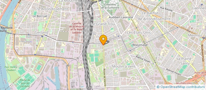 localisation de l'entreprise 888 427 879   LYON