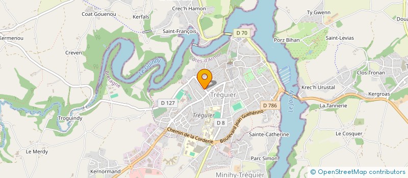 localisation de l'entreprise 888 428 711   TREGUIER