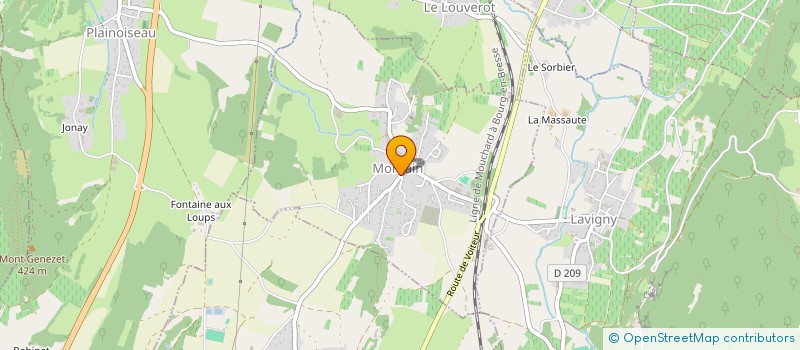 localisation de l'entreprise 888 430 733 à MONTAIN