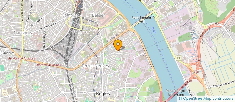 localisation de l'entreprise 888 431 400  à BEGLES