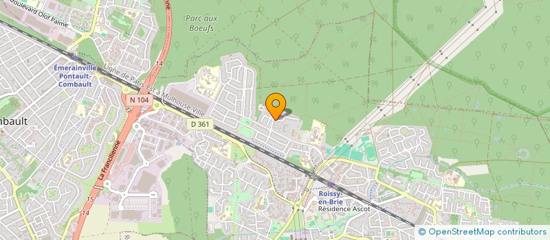 localisation de l'entreprise 888 457 553 à ROISSY-EN-BRIE