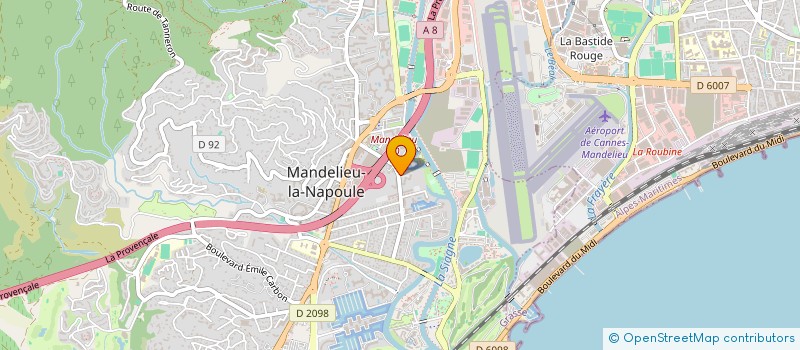 localisation de l'entreprise 888 472 495   MANDELIEU-LA-NAPOULE