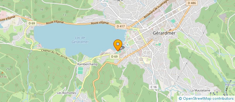 localisation de l'entreprise 888 474 855 à GERARDMER