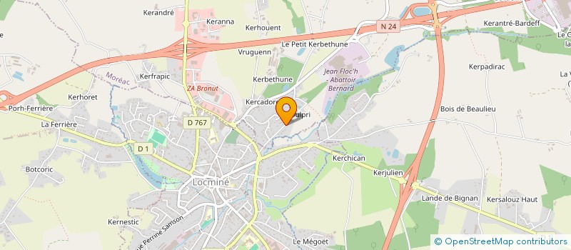 localisation de l'entreprise 888  MOREAC