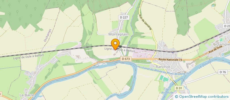 localisation de l'entreprise 888 504 313   MONTEPLAIN