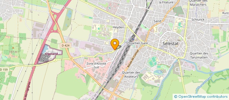 localisation de l'entreprise 888 527 645   SELESTAT